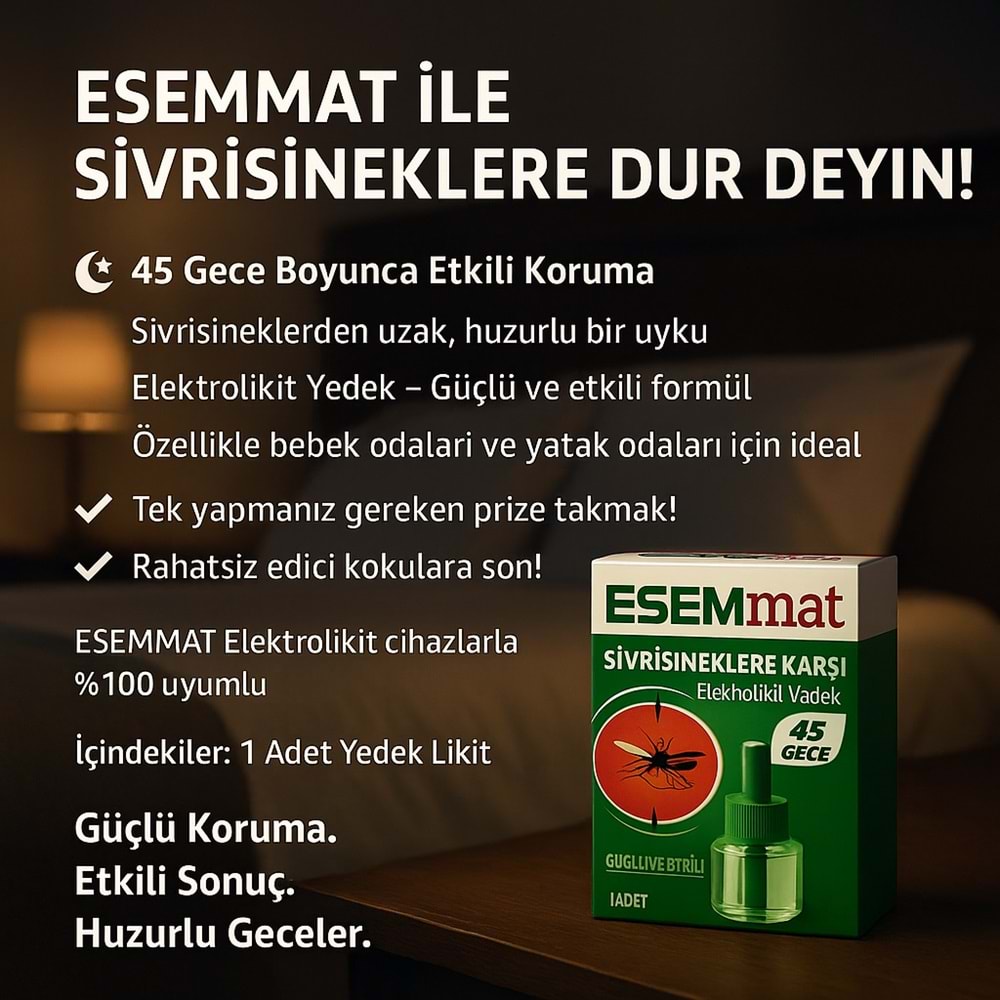 ESEMmat Elektrolikit Yedek 45 Gece