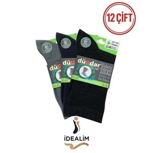 DÜNDAR 12Lİ UNİSEX BAMBU DİYABETİK ÇORAP