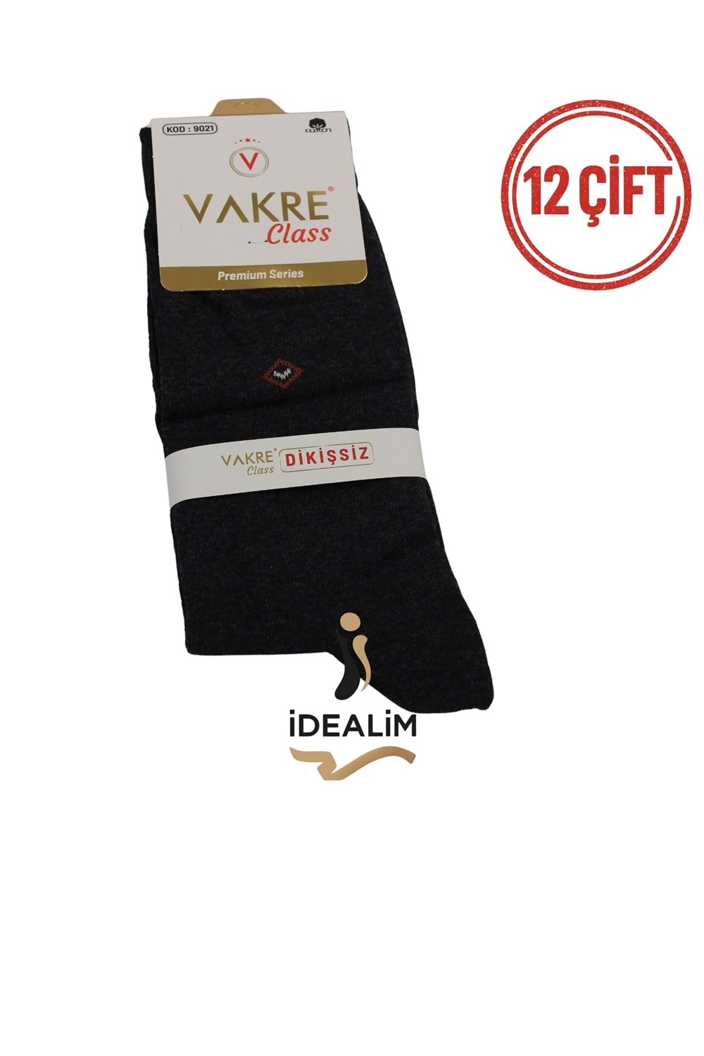 VAKRE 12Lİ ERKEK DİKİŞSİZ SOKET ÇORAP