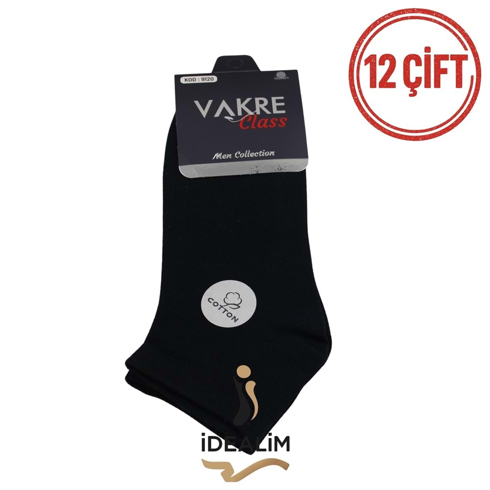 VAKRE 12Lİ ERKEK PENYE PATİK - PENYE PATİK - ASORTİ - 40-44