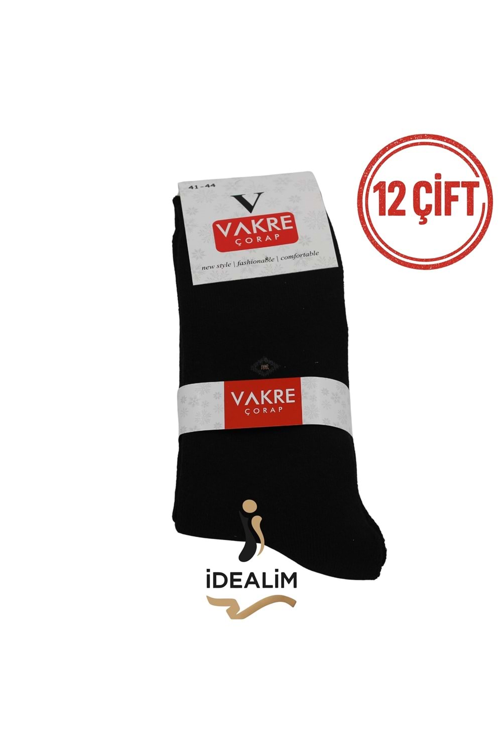 VAKRE 12Lİ ERKEK HAVLU SOKET ÇORAP
