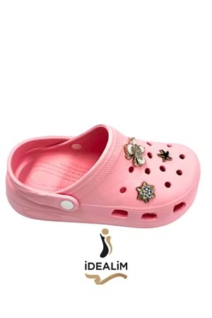 İDEALİM Rahat Tabanlı Yüksek Ölçekli Hastane Aşçı Hemşire Doktor Terliği - 225 TAŞLI - PEMBE - 39