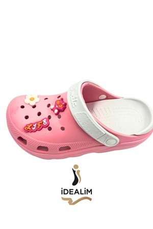 İDEALİM Rahat Tabanlı Yüksek Ölçekli Hastane Aşçı Hemşire Doktor Terliği - 222 FİĞÜRLÜ SÜSLÜ - PUDRA (BEYAZ) - 40