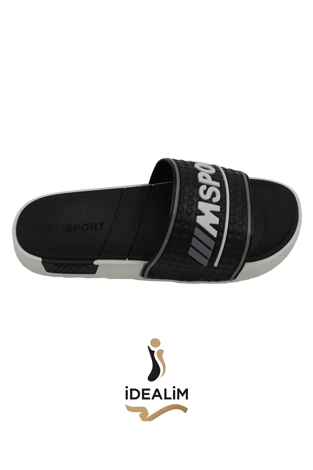 İDEALİM Merdane Rahat Pvc Taban Terlik - ART:031-2 MSPORT - GRİ - 40/41