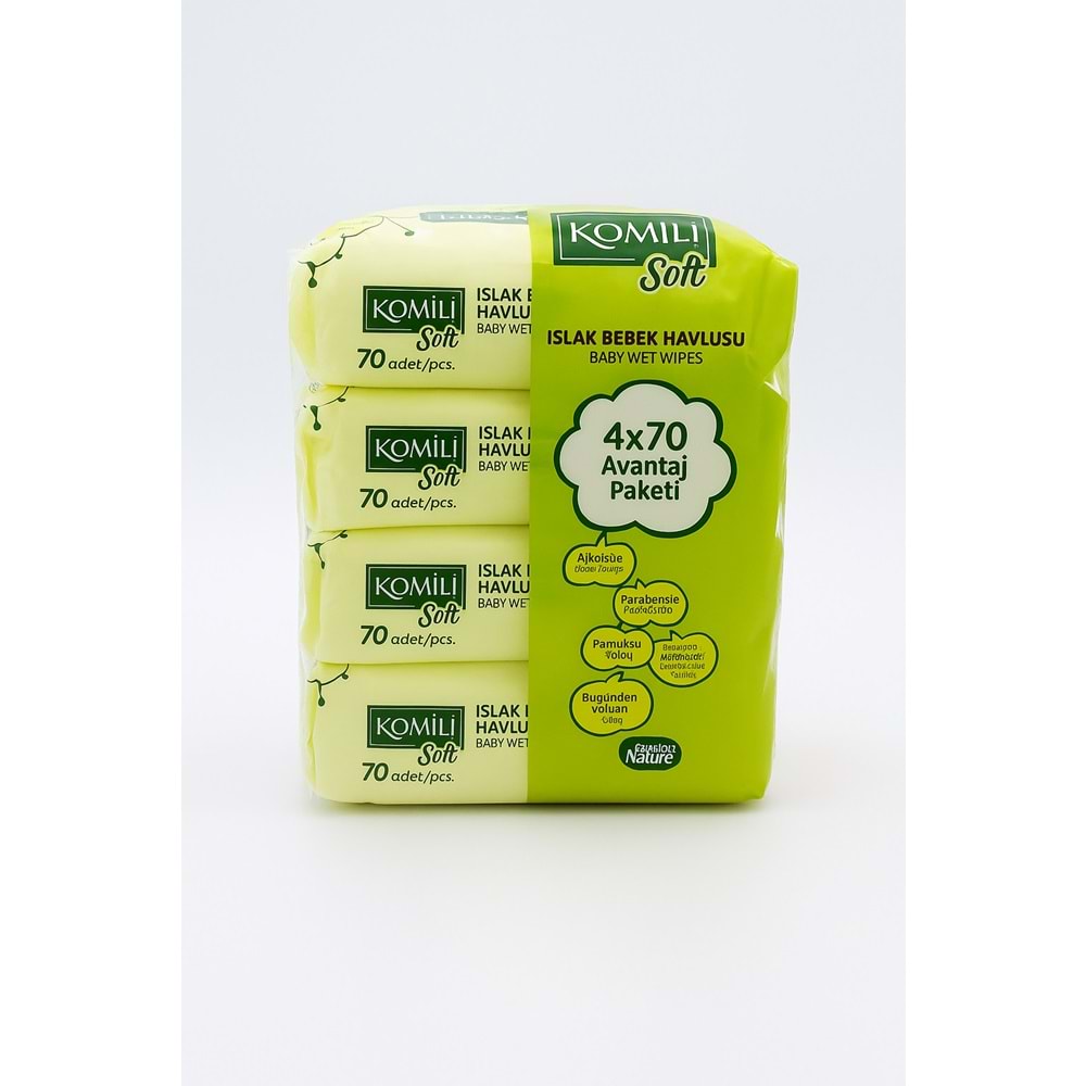 KOMİLİ SOFT ISLAK BEBEK HAVLUSU 4*70
