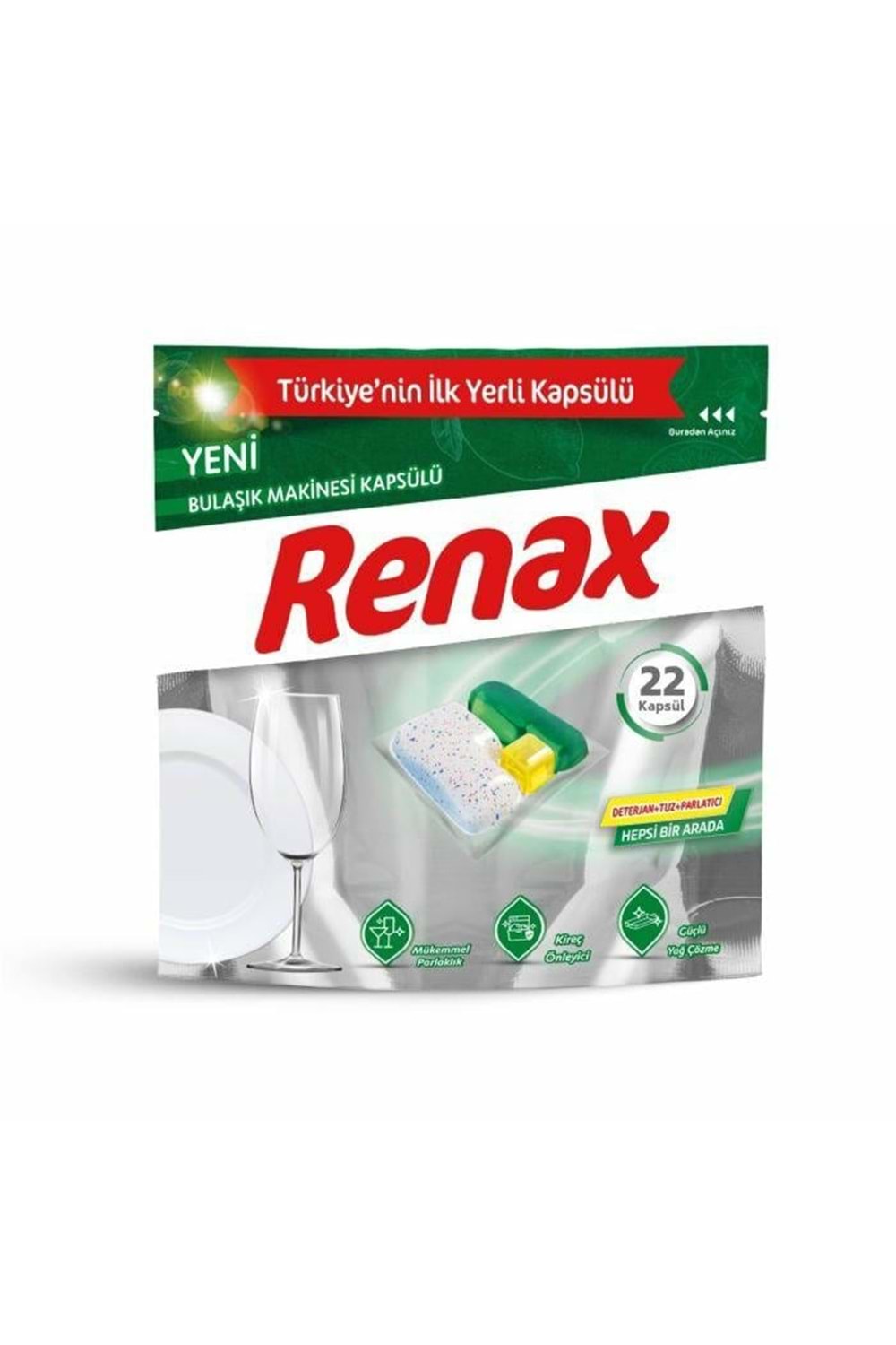 RENAX 22Lİ BULAŞIK MAKİNASI TABLETİ