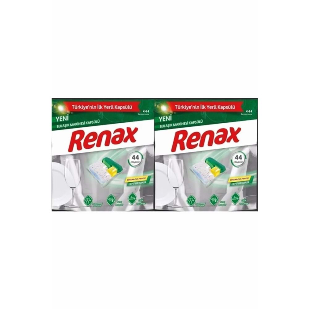 RENAX 44LÜ BULAŞIK MAKİNASI TABLETİ