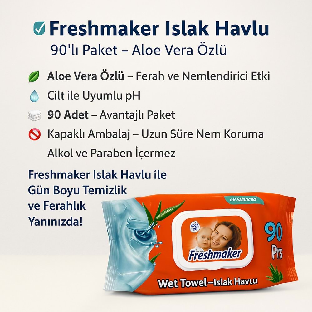 FREESMAKER 90LI ISLAK MENDİL