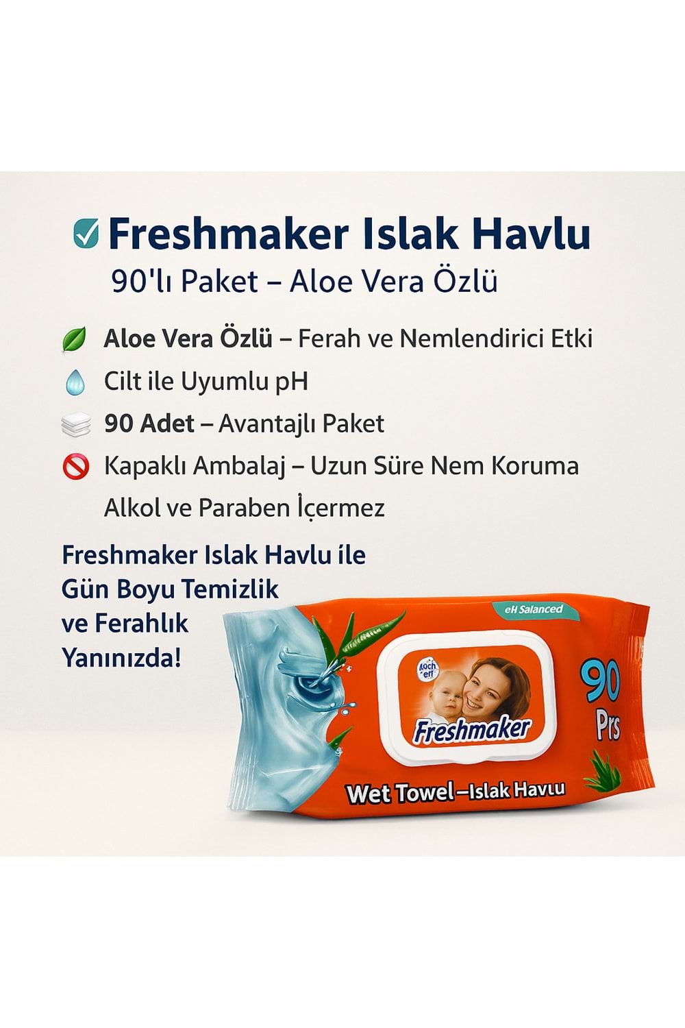FREESMAKER 90LI ISLAK MENDİL