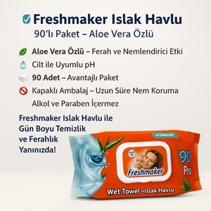 FREESMAKER 90LI ISLAK MENDİL