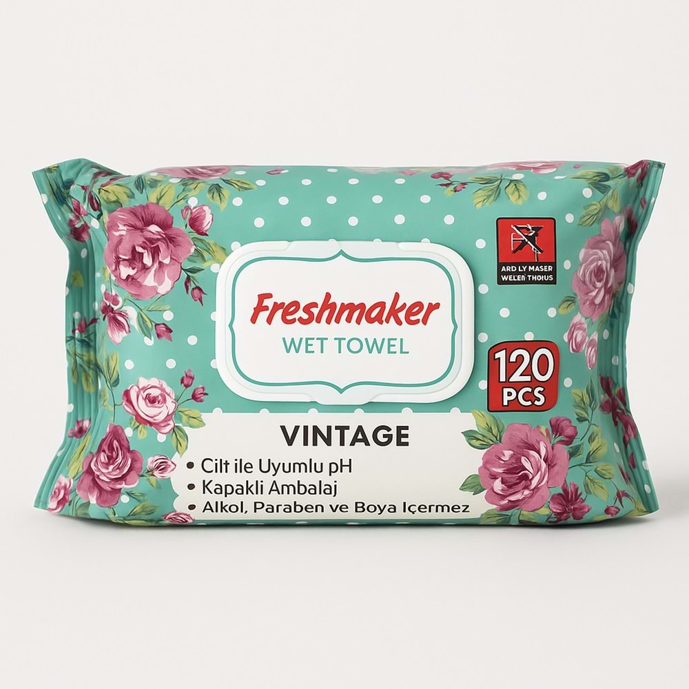 FREESMAKER 120Lİ VİNTAGE ISLAK MENDİL