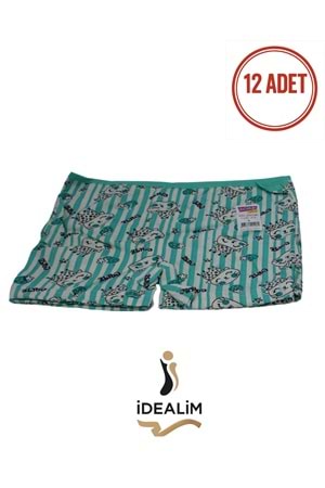 DORUK 12Lİ KIZ ÇOCUK EMP BOXER - ASORTİ - 2