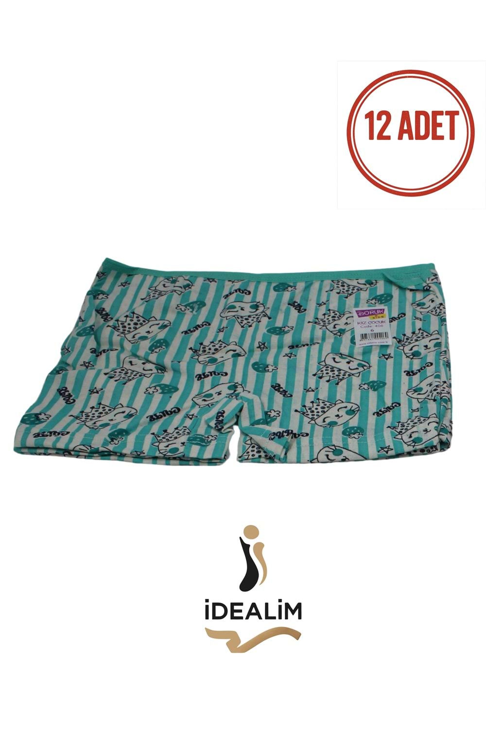 DORUK 12Lİ KIZ ÇOCUK EMP BOXER - ASORTİ - 3