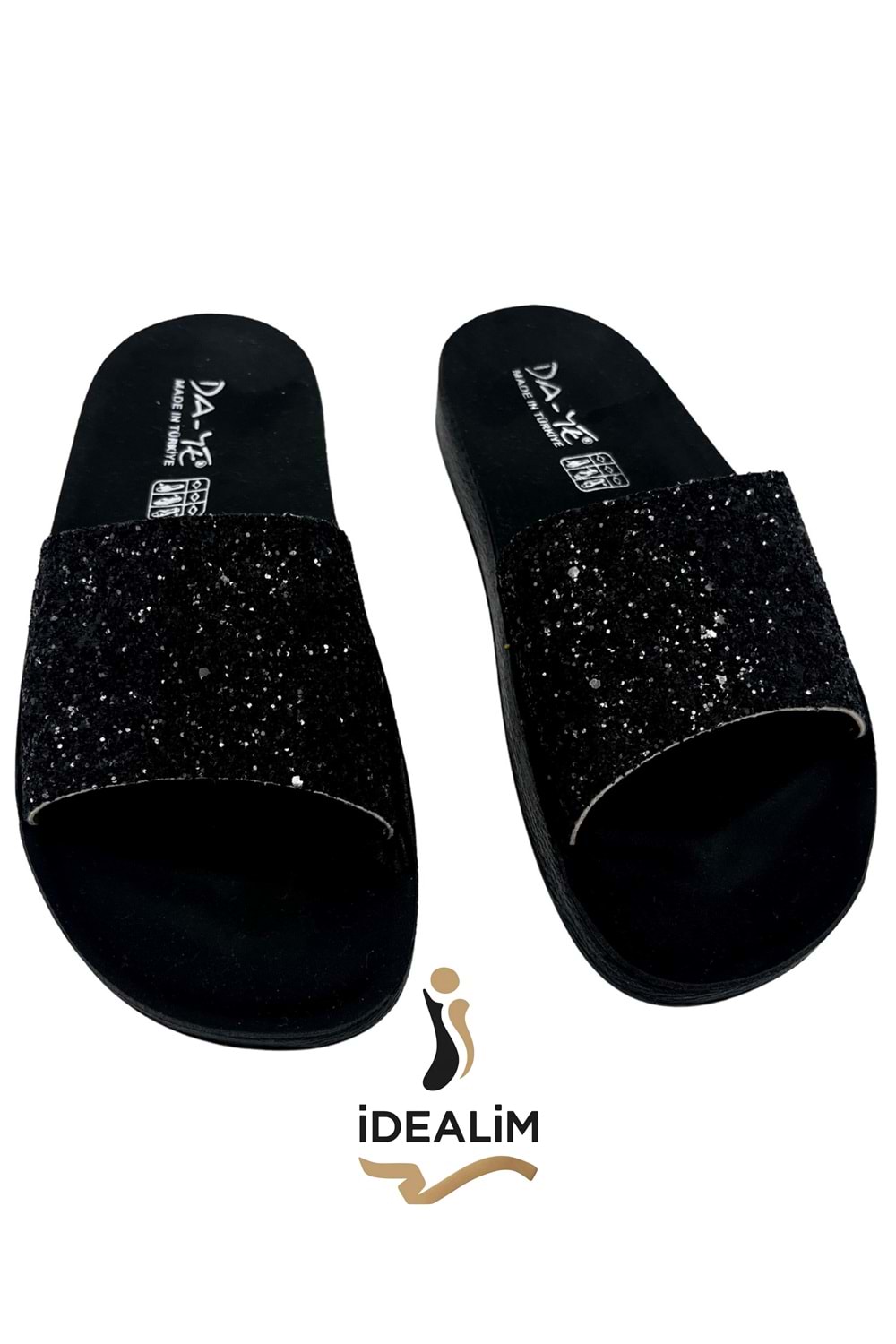 Bayan Taşlı Terlik - DAYE - BAYAN TAŞLI - SİYAH - 36